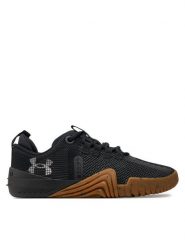 Under Armour Buty na siłownię Ua W Tribase Reign 6 3027342-001 Czarny. Czarne buty treningowe Under Armour, bez wzorów, z materiału, bez zapięcia, na fitness i siłownię. Za 399.99 zł.