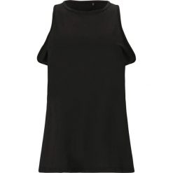 Damski tank top Elite Lab LAB. Czarne topy sportowe ELITE LAB, bez wzorów. Za 122.50 zł.