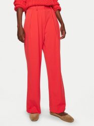 STAUD Spodnie palazzo Luisa R24P4100ST Czerwony Wide Leg. Czerwone spodnie materiałowe STAUD, bez wzorów, z materiału. Za 849.99 zł.