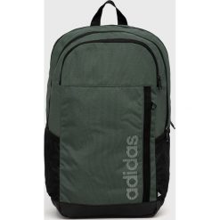 Adidas plecak kolor zielony duży z nadrukiem. Zielone plecaki adidas, bez wzorów, z materiału, do ręki, z nadrukiem, bez dodatków. Za 139.99 zł.