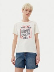 Levi's® T-Shirt A8802-0041 Biały Standard Fit. Białe t-shirty l, bez wzorów, z bawełny, bez kołnierzyka, bez ramiączek. Za 119.99 zł.