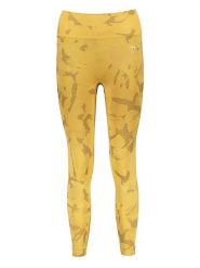 Gymshark Legginsy sportowe "Adapt Camo" w kolorze żółtym rozmiar: XL. Żółte legginsy Gymshark, xl, bez wzorów, z materiału, outdoorowe. Za 97.05 zł.