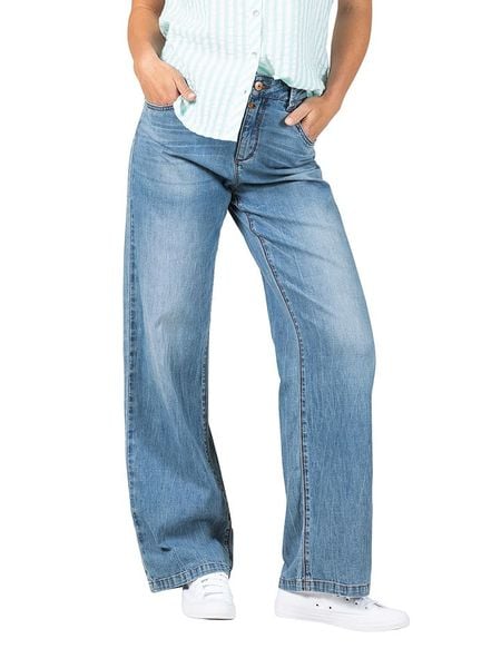 Timezone Dżinsy "Cora" - Comfort fit - w kolorze niebieskim rozmiar: W32/L30. Niebieskie jeansy Timezone, l, z aplikacjami. Za 176.08 zł.