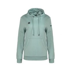 Bluza Arasil: wygoda i swobodny styl z regulowanym kapturem i kieszenią kangurko. Zielone bluzy IZAS, m, bez wzorów, bez ramiączek. Za 313.00 zł.