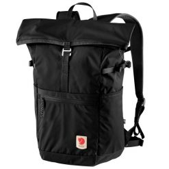 Plecak miejski High Coast Foldsack 24. Czarne plecaki Fjällräven, bez wzorów, bez dodatków. Za 529.99 zł.