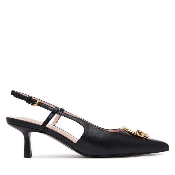 Sandały Coccinelle. Czarne sandały Coccinelle, bez wzorów, bez obcasa, na szpilce, bez zapięcia. Za 819.99 zł.