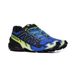 Buty trekkingowe Salomon SPEEDCROSS 6 L49145100. Niebieskie buty trekkingowe Salomon, z gumy, przed kostkę, bez zapięcia. Za 668.91 zł.
