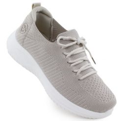Buty sportowe damskie Vinceza 17366 szare. Szare buty treningowe bez wzorów, z gumy, bez zapięcia. W wyprzedaży za 171.45 zł.
