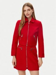 Morgan Marynarka 241-VADA Czerwony Straight Fit. Czerwone marynarki i żakiety Morgan, bez wzorów, z syntetyku, bez ramiączek. Za 249.99 zł.
