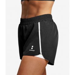 Spodenki do Tenis/Padel Training. Czarne szorty sportowe NORDICDOTS, bez wzorów, z elastanu, tenisowe. Za 190.00 zł.
