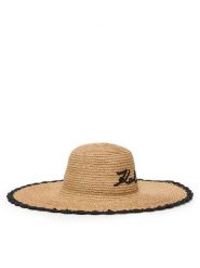 KARL LAGERFELD Kapelusz B1W46084 Beżowy. Brązowe kapelusze KARL LAGERFELD, bez wzorów, z syntetyku. Za 549.99 zł.