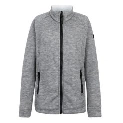 Polar damski zapinany na zamek Regatta Emilde. Szare bluzy z polaru Regatta, bez wzorów, z polaru, trekkingowe. Za 242.50 zł.