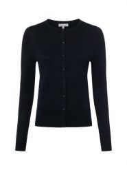 Marie Lund Kardigan damski Kobiety wiskoza czarny jednolity, XL. Czarne swetry Marie Lund, xl, bez wzorów, z wiskozy, eleganckie, bez ramiączek. Za 229.95 zł.