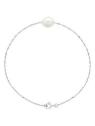 Pearline Srebrna bransoletka z perłą rozmiar: onesize. Białe bransoletki Pearline, z perłą, srebrne. Za 113.99 zł.
