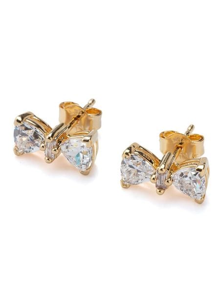 Pandora Pozłacane kolczyki-wkrętki z kamieniami szlachetnymi rozmiar: onesize. Żółte kolczyki Pandora, z cyrkonią, metalowe. Za 349.73 zł.