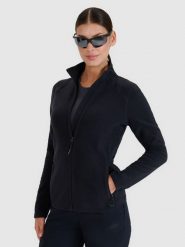 4F Polar ze stójką trekkingowy damski - czarny XL. Czarne bluzy z polaru 4f, na zimę, s, bez wzorów, z gumy, snowboardowy. W wyprzedaży za 249.99 zł.
