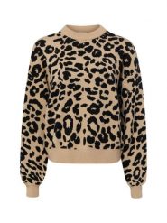 Noisy May Sweter - NMCharlott Kobiety beżowy, XS. Brązowe swetry Noisy May, xs, bez wzorów, klasyczne, bez ramiączek. Za 249.95 zł.
