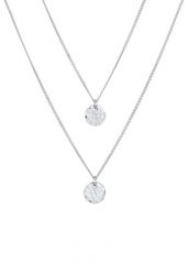 Elli Damski wisiorek młotkowany ze srebra próby 925 Sterling Silver Naszyjniki 1 ct. Szare naszyjniki Elli, z materiału, srebrne. Za 283.99 zł.