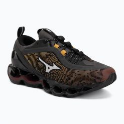 Buty Mizuno Wave Prophecy 13.2 Henna/Cloudscape/Black Oyster. Czarne buty do biegania Mizuno, bez wzorów, z materiału, bez zapięcia, do biegania, mizuno wave. Za 862.40 zł.