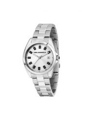 KARL LAGERFELD Zegarek R0553101514 Srebrny. Szare, analogowe zegarki KARL LAGERFELD, srebrne. Za 799.99 zł.