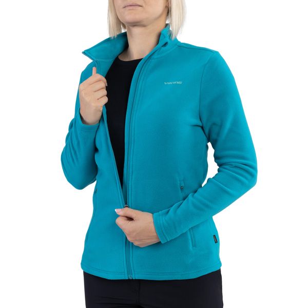 Bluza techniczna damska Viking Tesero Lady, polar. Niebieskie bluzy bez kaptura Viking, m, bez wzorów, z polaru, bez kaptura, trekkingowe. Za 194.88 zł.
