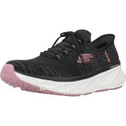 Buty SKECHERS SLIP-INS EDGERIDE Czarny. Czarne buty trekkingowe Skechers, z tkaniny, bez zapięcia. Za 349.99 zł.