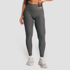 Legginsy damskie fitness z wysokim stanem Core Carbon. Legginsy GYMBEAM, bez wzorów, z bawełny, sportowe. Za 84.90 zł.