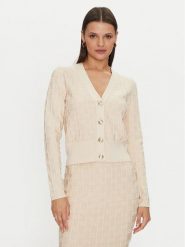 Marciano Guess Kardigan 4YGR37 5718Z Beżowy Regular Fit. Brązowe swetry Marciano Guess, xs, z aplikacjami, z wiskozy, bez ramiączek. Za 759.99 zł.