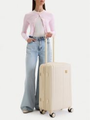 Nine West Walizka średnia CEO-NW-M-004-09 PINK Écru. Białe walizki Nine West, średnie. Za 359.99 zł.