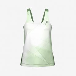 SPIRIT Tank Top Women. Zielone topy Head, bez wzorów, sportowe, bez kołnierzyka, bez ramiączek. W wyprzedaży za 207.00 zł.