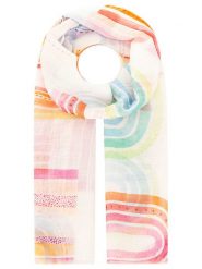 Zwillingsherz Szal "Colorful Arch Pattern" w kolorze białym ze wzorem - 180 x 95 cm rozmiar: onesize. Białe szaliki i kominy Zwillingsherz, bez wzorów, z materiału. Za 62.90 zł.