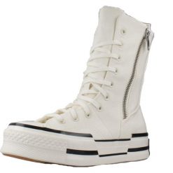 Buty Kobieta Converse Chuck 70 Plus Xhi biały. Białe buty sportowe lifestyle Converse, bez wzorów, ze skóry, casualowe, bez zapięcia. W wyprzedaży za 512.30 zł.