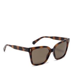 Okulary przeciwsłoneczne Polaroid. Brązowe okulary przeciwsłoneczne Polaroid, bez wzorów. Za 199.99 zł.