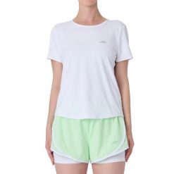 T-shirt sportowy z krótkim rękawem damski Stride Performance Tee. Białe t-shirty sportowe Skechers, l, bez wzorów, z materiału, bez ramiączek, trekkingowe. Za 179.99 zł.