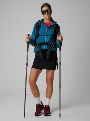 4F Spódnica trekkingowa szybkoschnąca damska - czarna XS. Czarne spódnice 4f, l, bez wzorów, z materiału, wizytowe, dopasowane. Za 149.99 zł.