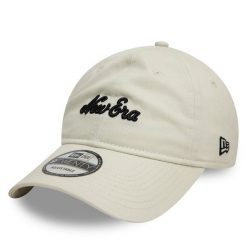 Czapka z daszkiem New Era. Brązowe czapki z daszkiem New Era, bez wzorów. Za 89.99 zł.