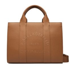 Torebka KARL LAGERFELD. Brązowe torebki klasyczne KARL LAGERFELD, bez wzorów, bez dodatków. Za 679.99 zł.