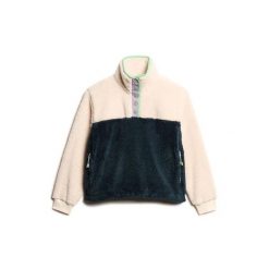 Damski polar Superdry Mash Up. Białe bluzy z polaru Superdry, bez wzorów, z polaru. Za 415.15 zł.