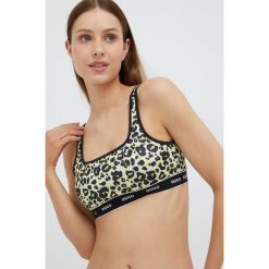 HUGO biustonosz kąpielowy kolor żółty lekko usztywniona miseczka. Żółte bikini Hugo, bez wzorów. Za 219.99 zł.