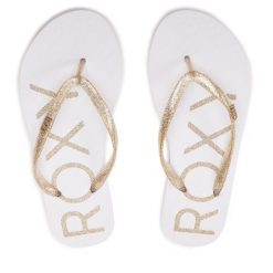 Japonki Roxy. Białe japonki Roxy, bez wzorów, sportowe. Za 59.99 zł.