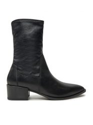 Vagabond Shoemakers Botki Marja 5613-202-20 Czarny. Czarne botki Vagabond Shoemakers, bez wzorów, ze skóry, bez obcasa, na słupku, bez zapięcia. Za 579.99 zł.