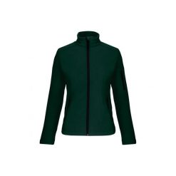 Kurtka damska Kariban Softshell. Zielone kurtki KARIBAN, bez wzorów, z softshellu, eleganckie, bez kaptura. Za 201.50 zł.