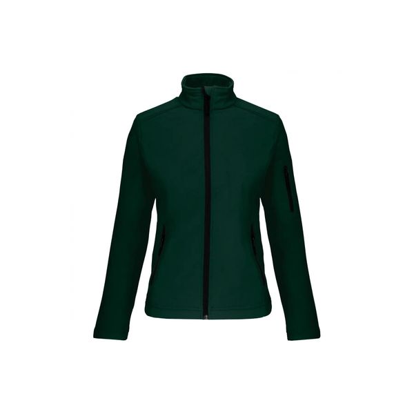 Kurtka damska Kariban Softshell. Zielone kurtki KARIBAN, bez wzorów, z softshellu, bez kaptura. Za 216.50 zł.