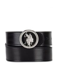 U.S. Polo Assn. Pasek AIUXT2567WAJ Czarny. Czarne paski U.S. Polo Assn., bez wzorów, ze skóry. Za 159.99 zł.