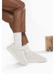Gooce Skórzane botki zimowe "Jackie" w kolorze białym rozmiar: 38. Białe botki Gooce, bez wzorów, ze skóry, bez obcasa, bez zapięcia. Za 109.00 zł.