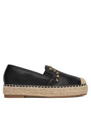 DeeZee Espadryle MSD53 Czarny. Czarne espadryle DeeZee, bez wzorów, ze skóry, bez obcasa. Za 99.99 zł.