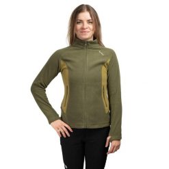 Bluza trekkingowa damska Naturehike Fleece CYY2441FS060. Zielone bluzy NATUREHIKE, bez wzorów, sportowe, bez ramiączek, bez kaptura. Za 199.99 zł.