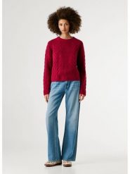 Pepe Jeans Sweter w kolorze czerwonym rozmiar: XS. Czerwone swetry Pepe Jeans, xs, bez wzorów, z bawełny, bez ramiączek. Za 195.99 zł.