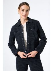 Garcia Kurtka dżinsowa w kolorze czarnym rozmiar: M. Czarne kurtki Garcia, m, bez wzorów, bez kaptura. Za 217.99 zł.