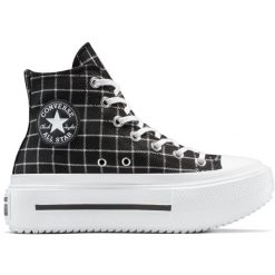 Buty sportowe damskie Converse Chuck Tlr As Lift Double Stack. Czarne buty sportowe lifestyle Converse, bez wzorów, sportowe, bez zapięcia. Za 590.00 zł.